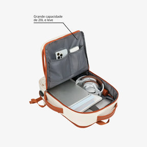 Mochila Feminina Impermeável Para Notebook Com USB Siena - uniescolhas