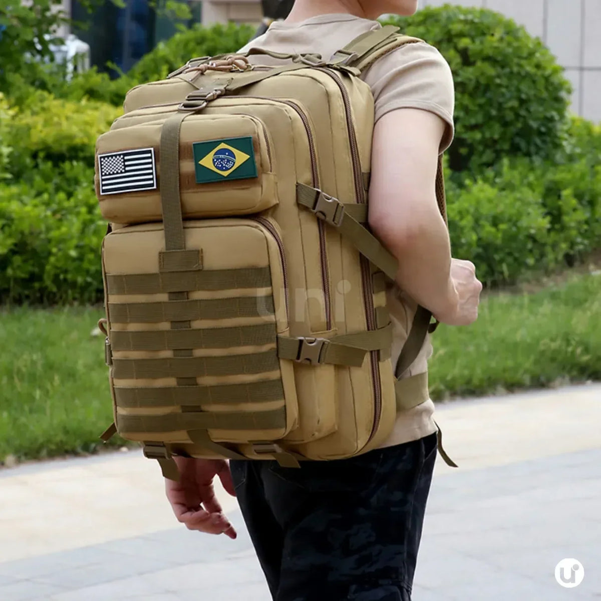 Mochila Tática 50L — Impermeável, Resistente e Estilosa Tactical Titan™ - uniescolhas