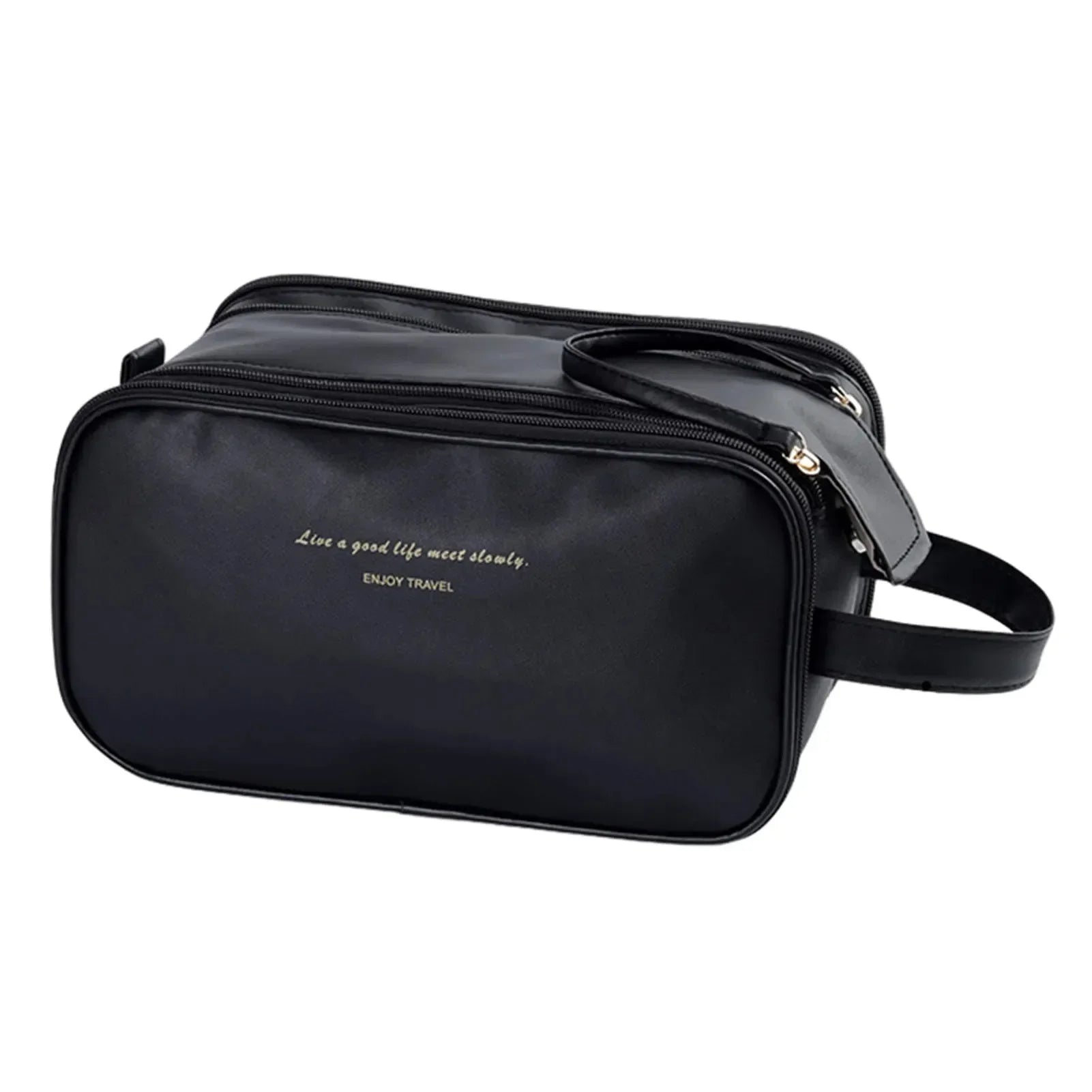 Nécessaire feminina grande Luxbag 3.0 em couro ecológico premium, exibindo seu design sofisticado e moderno, ideal para viagens e organização diária.