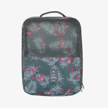 Organizador de sapatos de viagem impermeável da UniEscolhas, com design elegante em tecido Oxford premium, ideal para proteger calçados dentro da mala.