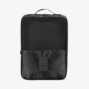 Organizador de sapatos de viagem impermeável da UniEscolhas, com design elegante em tecido Oxford premium, ideal para proteger calçados dentro da mala.