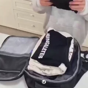 Mochila de Viagem a Vácuo Expansível 60L Mala de Bordo Impermeável