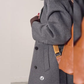 Mochila Feminina Antifurto Shiny Diary 2026 Couro Premium Impermeável 3 em 1