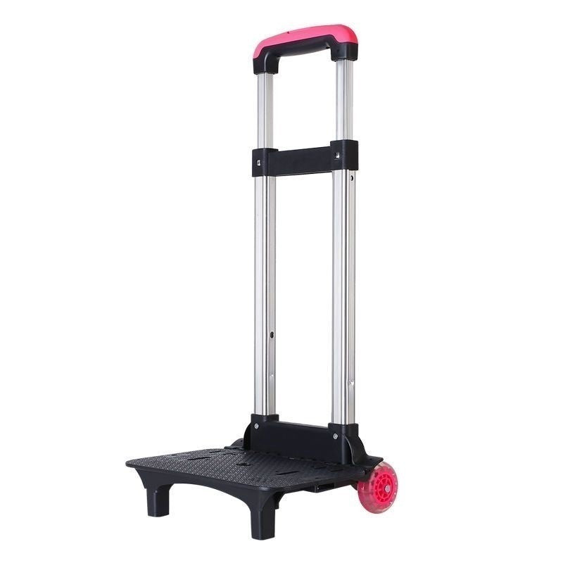 Carrinho dobrável com rodinhas rosa