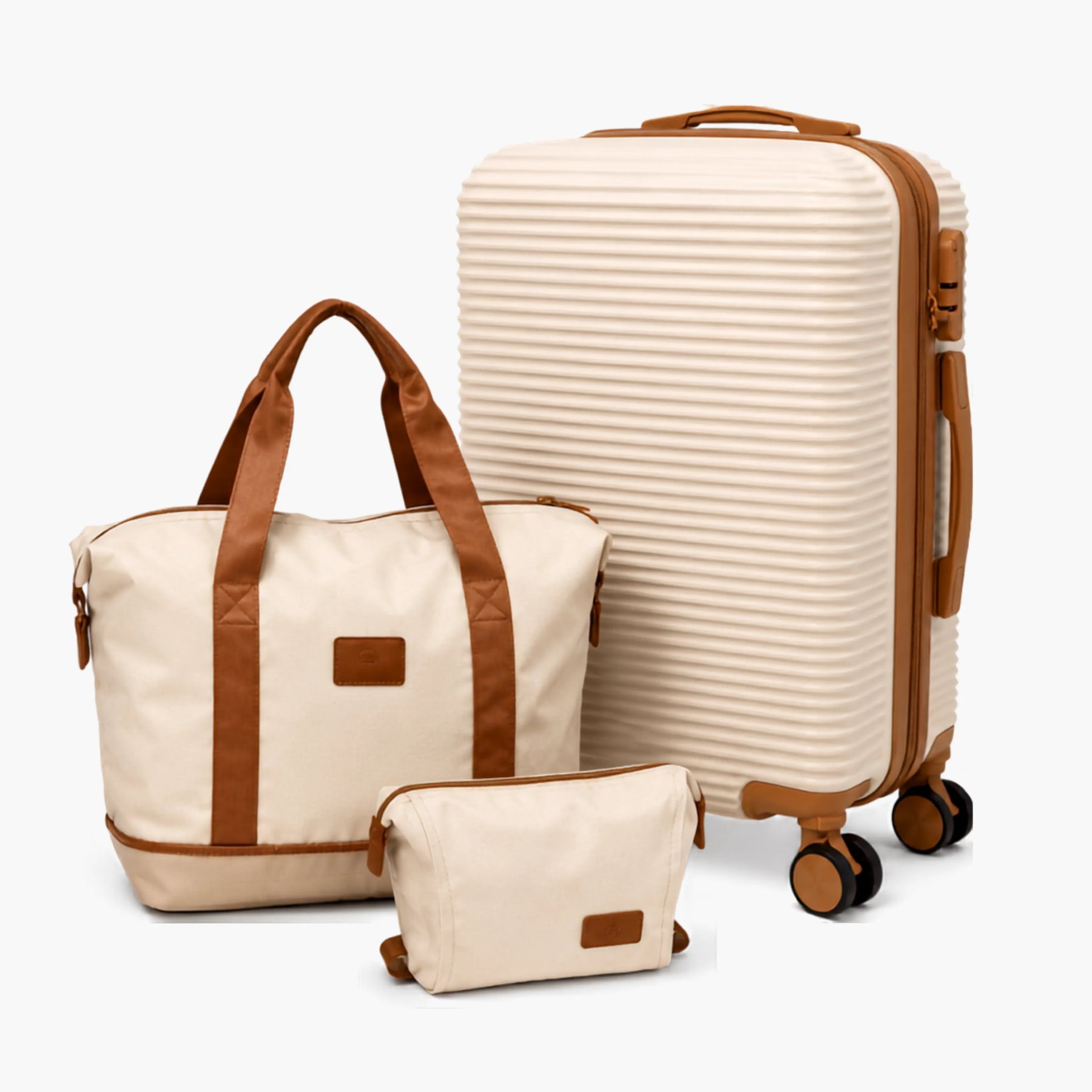 Kit Mala de Bordo 10kg Rodas Removíveis ANAC + Bolsa e Nécessaire